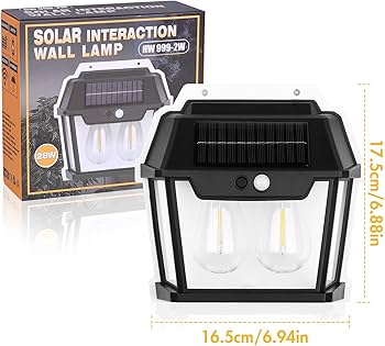 Lampara Solar 2 Bombillos KT666-2W